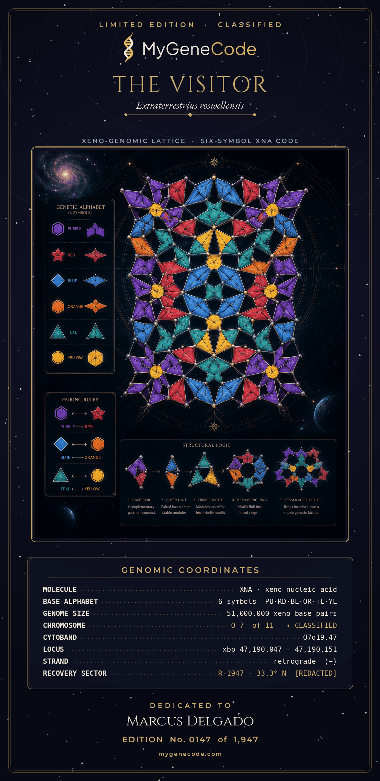 The Visitor — limited edition cert